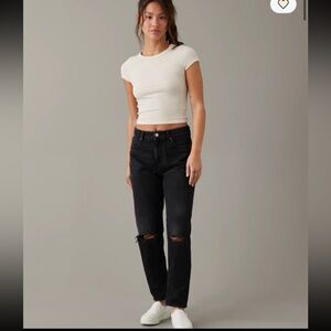 American Eagle Outfitters Black Straight Leg Jeans
